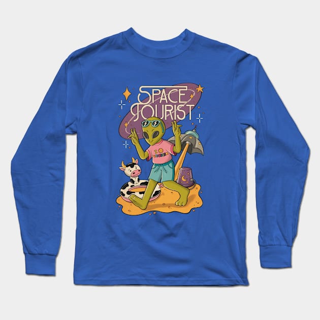 Space tourist Long Sleeve T-Shirt by atomiqueacorn